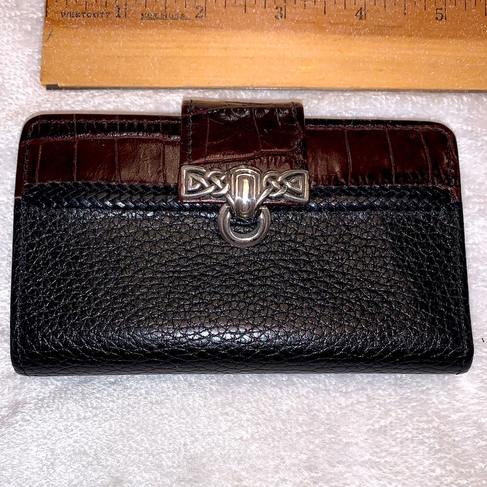 Luxury Brighton Black and Brown Wallet